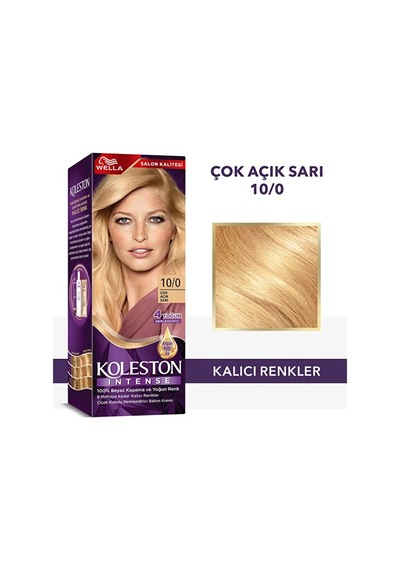 Koleston İntense Saç Boyası - 10/0 Çok Açık Sarı