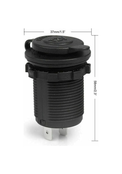 Oto Çakmaklık Dişi Şase Pano Tip 30Mm Şarj Kulajlı Kulaksız Mari Kulaksız