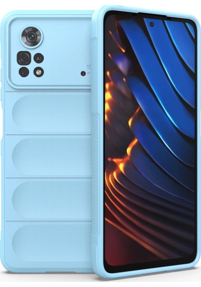 Poco X4 Pro 5g Kılıf Optimum Silikon - Sky Blue