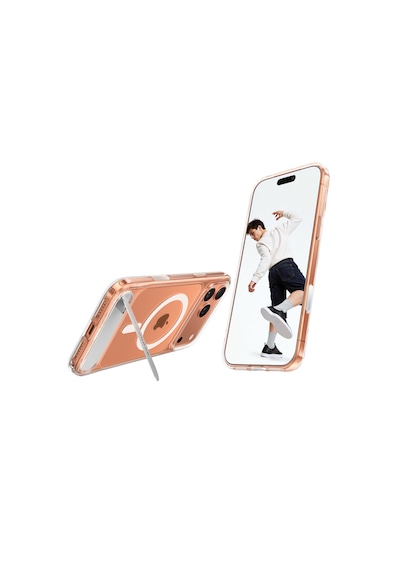 Torras Apple iPhone Uyumlu 17 Pro P Stand Serisi Magsafe Kılıf Şeffaf
