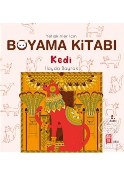 Yetişkinler İçin Boyama Kitabı Kedi - İlayda Bayrak - Mona