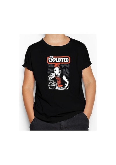 Zepplin Giyim The Exploited On Stage Siyah Çocuk Tişört