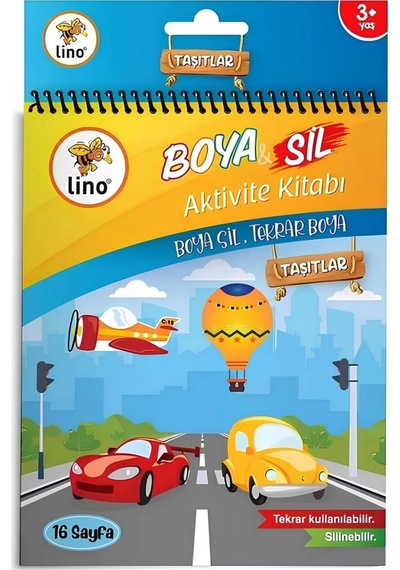 Boya Sil Aktivite Boyama Kitabı Araçlar A5 Ebat