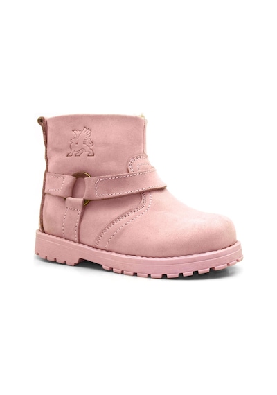 Rakerplus Chiron Hakiki Deri Pembe Fermuarlı Kız Bebek Bot Pembe