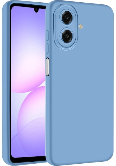 Samsung Uyumlu Galaxy A07 4g Nano İçi Kadife Silikon Mavi