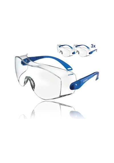 Dräger X-pect 8120 Emniyet Gözlüğü Gözlük Takıcılar İçin Ayarlanabilir Gözlük İnşaat Alanları, Labora