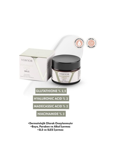 Viavior Sirius Glutatyonlu Krem 50ml