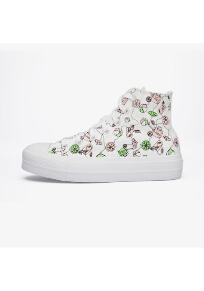 Converse Chuck Taylor All Star Lift Pink Lemonade Unisex Beyaz Platform Sneaker