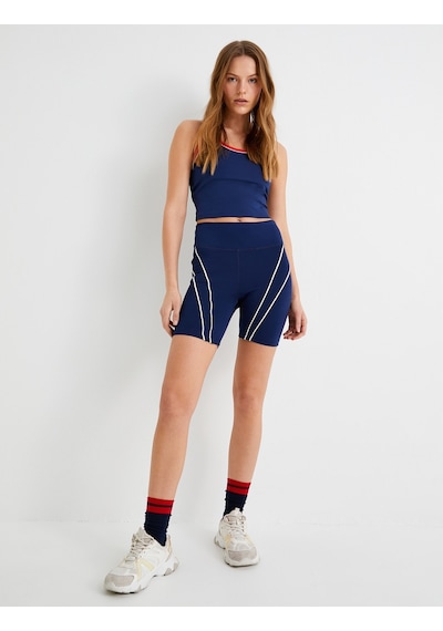 Koton Yarım Atlet Spor Halter Yaka Renk Kontrastlı Biyeli Slim Fit Lacivert 4sak30199nk Lacivert Koton Yarım Atlet Spor Halter Yaka Renk Kontrastlı Biyeli Slim Fit Lacivert 4sak30199nk Lacivert