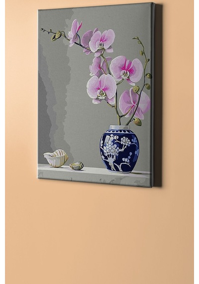 Webstyle Sayılarla Boyama Seti Kasnaklı Orkideler 50 X 65 Cm