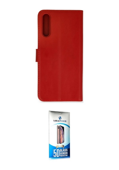 Cep Huawei Uyumlu P Smart S Kılıf Siluet Işık Serisi İkili Koruma Seti Najmaddin Kırmızı