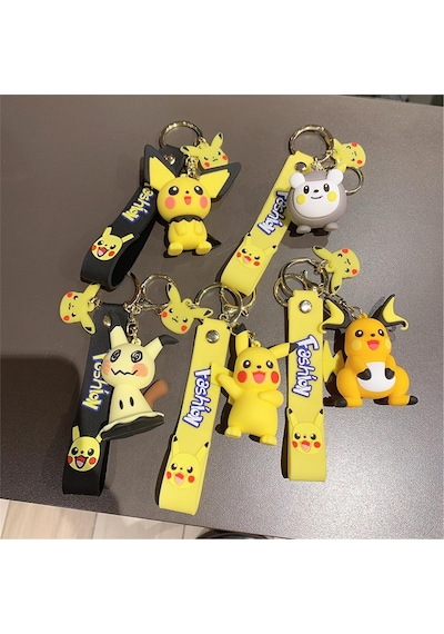 Piraye Gift Pokemon Pikachu Anahtarlık ve Çanta Aksesuarı