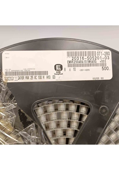 2416rmvk25vc100m 100mf 25v 8x10 Smd Kondansatör 34 Adet