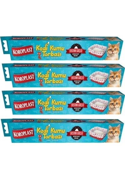 Koroplast Kedi Kumu Torbası 4 Adet