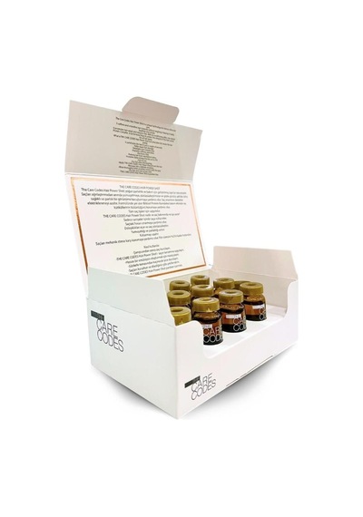 The Care Codes Yoğun Parlaklık Ve Bakım İçin Power Shot Saç Bakım Kürü 12 X 15 Ml