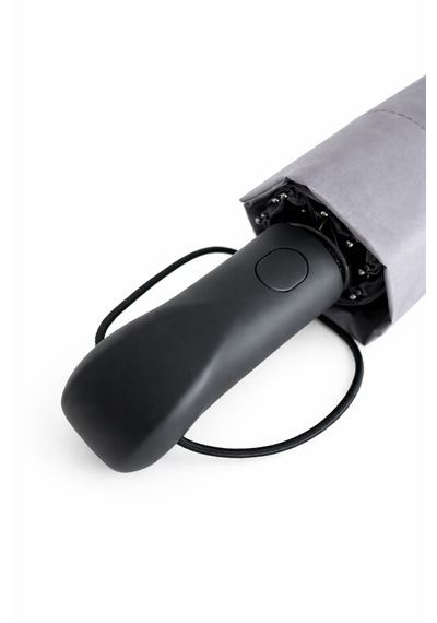 Ergonomik Saplı 10 Telli Otomatik Şemsiye Gri