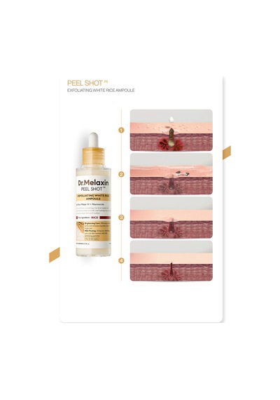Aydınlatıcı & Leke Karşıtı Pirinç Özlü Peeling Serum Peel Shot 80ml