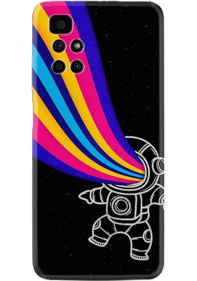 Xiaomi Redmi 10 2022 Kılıf Silikon Desen Colorful Astronot 1727