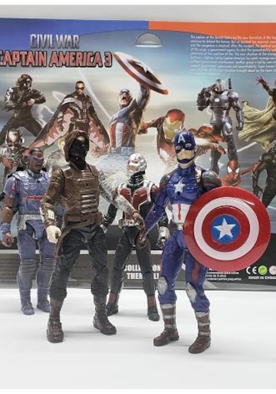 Super Hero Civil War Süper Kahramanlar 4 Lü Set süpriz