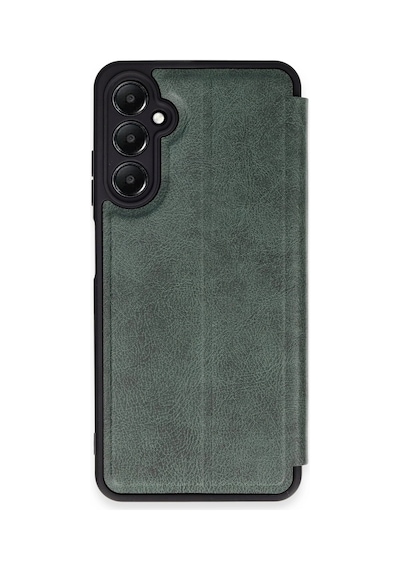 Newface - 310 - Samsung Galaxy Uyumlu A15 4g Kılıf Flip Cover - - Csmo-tex - Koyu Yeşil