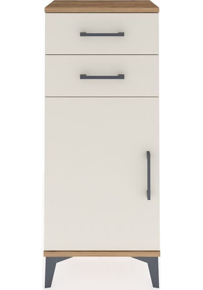 Arges Komodin Tek Raflı 2 Çekmeceli Tek Kapaklı 44x30x106 Çam-aytaşı Atlas Çam
