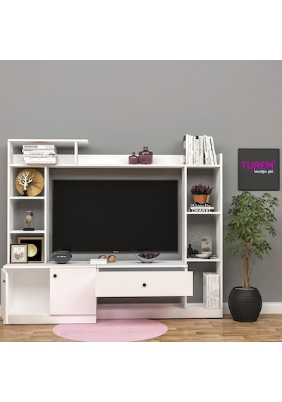 Light Tv Ünitesi Mdf Antrasit Light Tv Ünitesi Mdf Antrasit