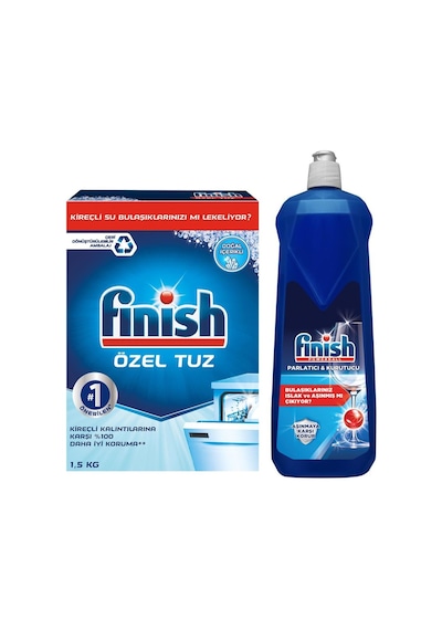 Finish Parlatıcı 800 ML + Finish Tuz 1500 G