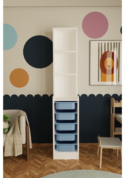 Lisano 5 Sepet Çok Amaçlı Oyuncak Dolabı Mavi Diğer