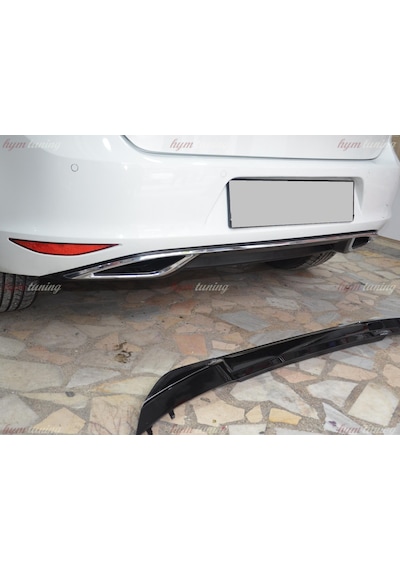 Golf 7 Difüzör. 7.5 Görünüm. Krom Egzozlu Difüzör. Parlak Siyah