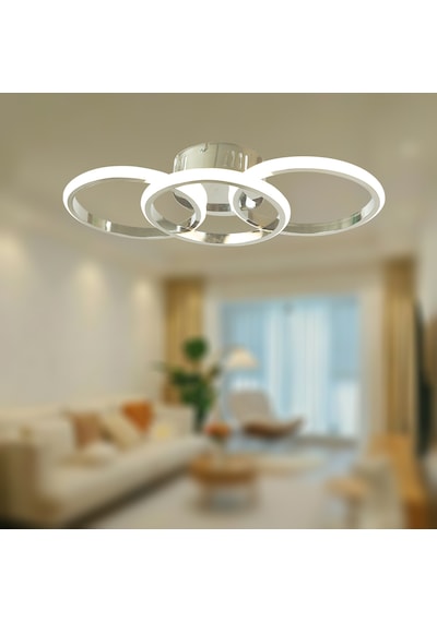 Tt305-3-fsr Tt Ayd. Sarıışık Fransız Sarı Kaplama 3 Lü Led Avize Rosegold