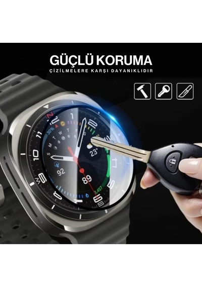 Samsung Galaxy Watch 7 Ultra 47mm Uyumlu 3d Full Ekran Koruyucu