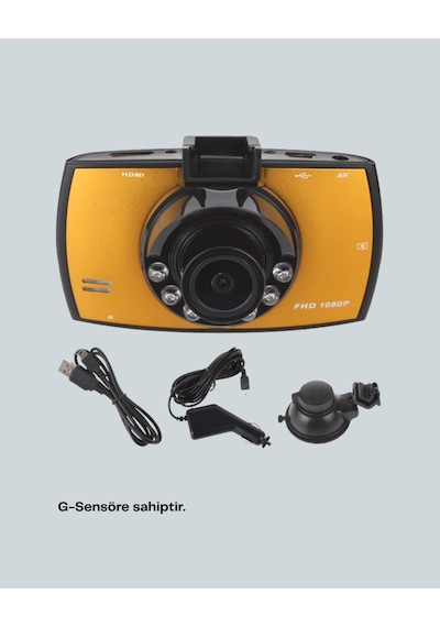 Full Hd Araç Kamerası G Sensor Gece Görüşlü Dash Cam 14029505