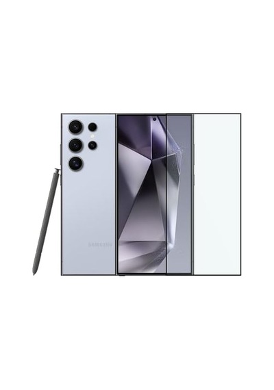 Tam Kaplayan Parmak İzi Bırakmayan Safir Ekran Koruyucu Cam, S24 Ultra İle Uyumlu