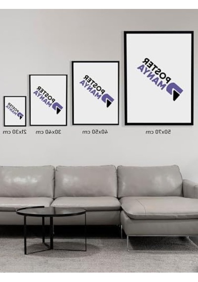 Çiçek Desenli Sanatsal Tablo - Çerçeveli Poster