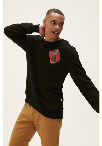 Bad Bear HERE Erkek Sweatshirt Siyah