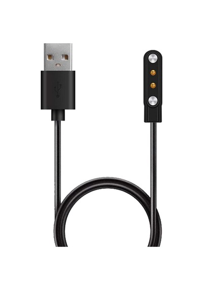 Haylou Solar Ls05 İçin Manyetik Usb Şarj Kablosu Siyah Solar Ls05 İle Uyumlu Şarj Kablosu - Siyah