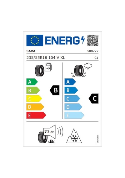 Sava 235/55R18 104V XL M+S 3Pmsf All Weather Dört Mevsim Lastiği 2025