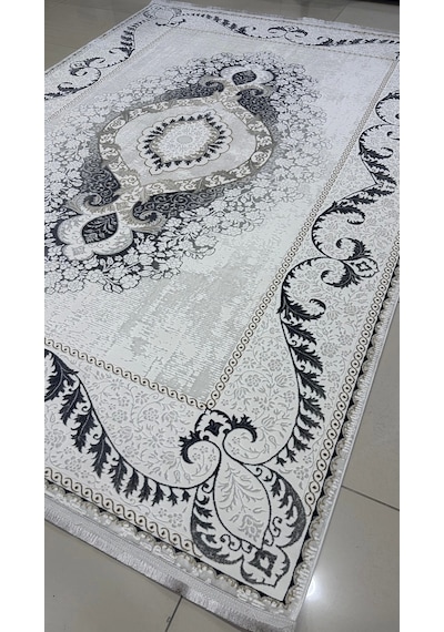 Safyün Halı Kadife Kf514 Gri 200 X 290 Renkli