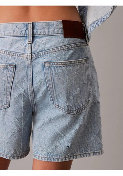 Calvin Klein 90s 6 In Short Needl, 3u8, 25 Kadın Mavi Kot Şort