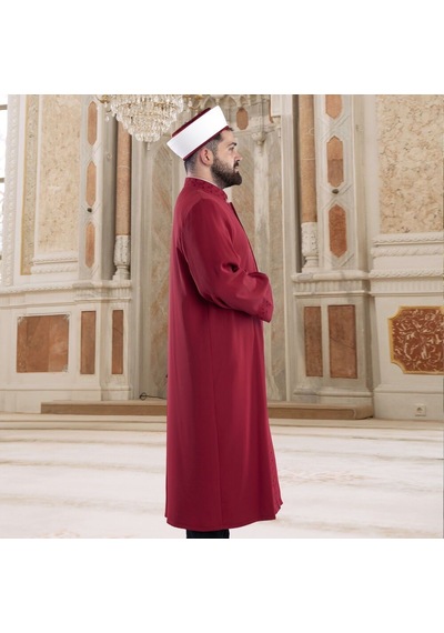 Zemahşeri İmam Cübbesi Bordo Çok Renkli