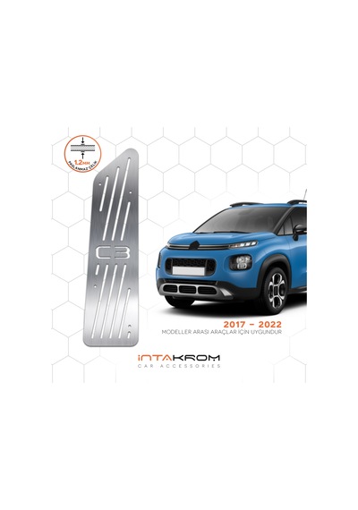intakrom Citroen C3 Aircross Krom Ayak Dinlendirme Pedalı 2017 - 2022