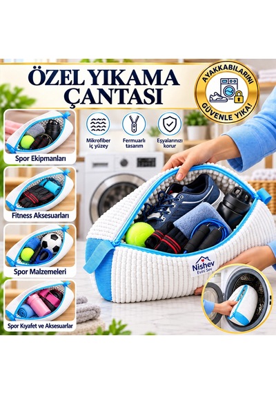 Özel Tasarım Ayakkabı Ve Hassas Eşya Yıkama File Çantası- Mikrofiber Fermuarlı Koruyucu Yıkama Files Çok Renkli