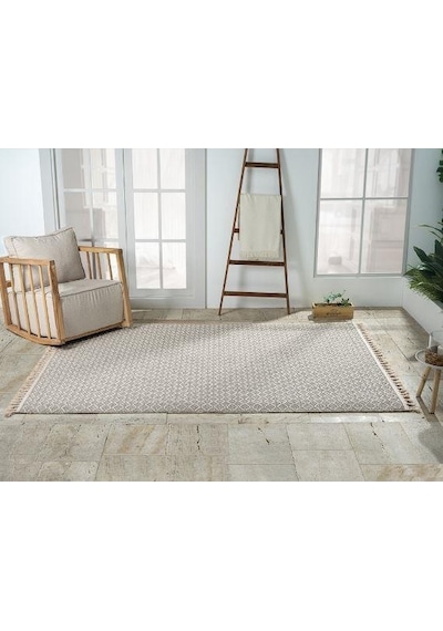 Çam Halı Solo Ef003a Bej İskandinav Tarzı Modern Desen Halı