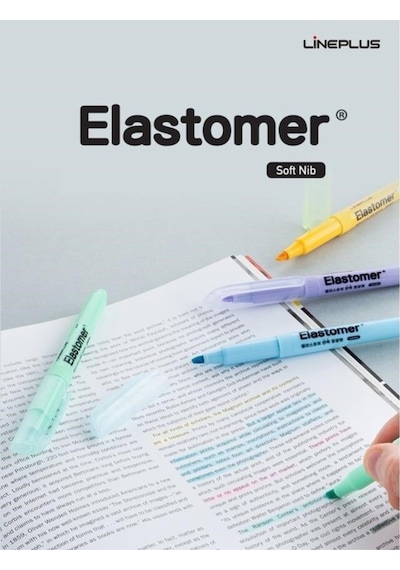 Elastomer Fosforlu Kalem Pastel Renkler Yeşil
