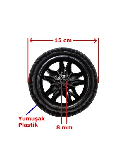 Tak Çıkar Pazar Araba Teker Geçmeli Bebek Arabası Tekerleği