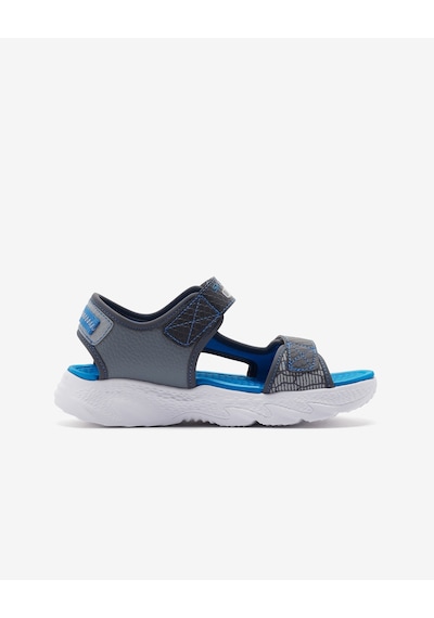 Skechers Creature - Splash Büyük Erkek Çocuk Gri Işıklı Sandalet 400614l Ccbl Gri