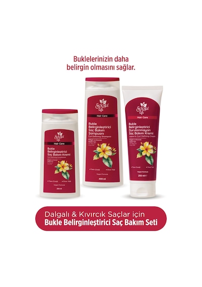 Selesta Life Tiare Çiceği Ve Shea Yağı Özlü 3'lü Bukle Belirginleştirici Saç Bakım Seti Kıvırcık Saçlar