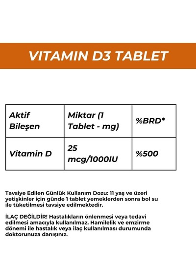 D3 Tablet 60 Tab