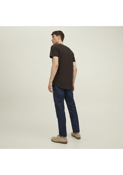 Jack & Jones Bisiklet Yaka Rahat Kesim Tisört-Noa 12113648 Mulch Kahverengi