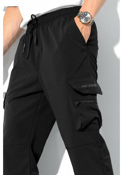Oksit Luigi Slim Fit Kort Paraşüt Kargo Cepli Outdoor Erkek Eşofman Alt Çok Renkli